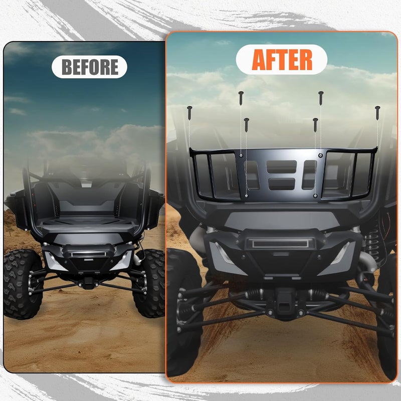 XATVXUTV Cargo Bed Enclosure Tailgate Compatible with Honda Talon, Heavy-Duty Steel Tailgate Extender Rack Kit for Honda Talon 1000R/1000X/1000X-4 2019-2025, UV-Resistant Coating - Image 5